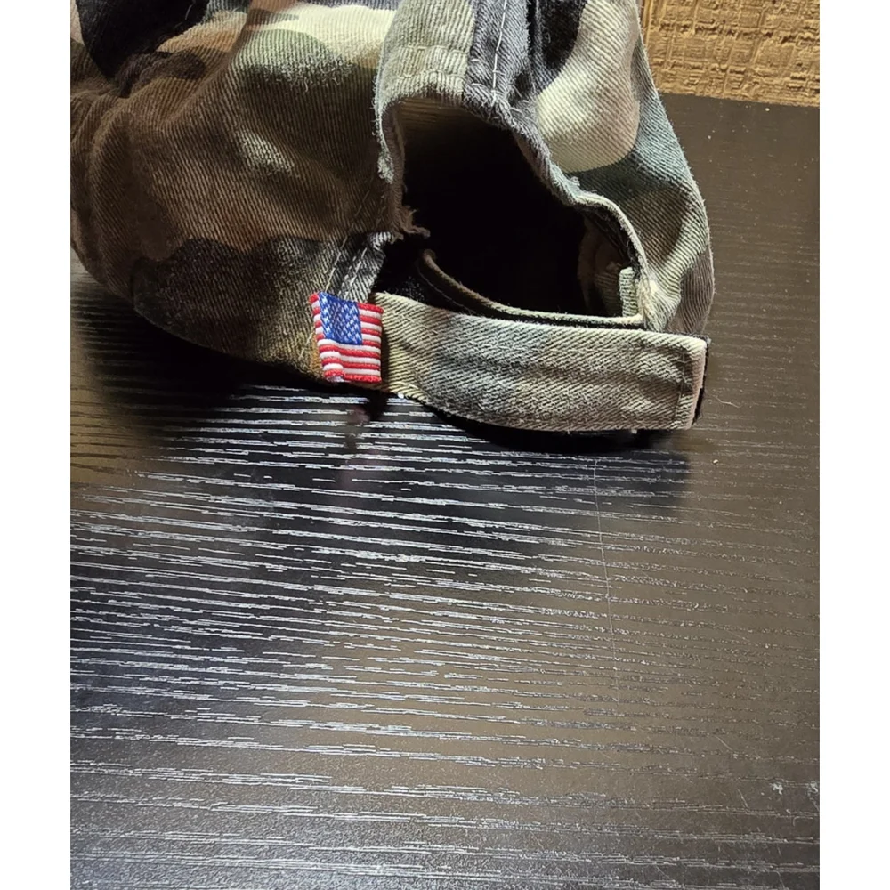 Vintage D.A.R.E. Hat Embroidered Drug Awareness Camouflage Cap Y2K Distress